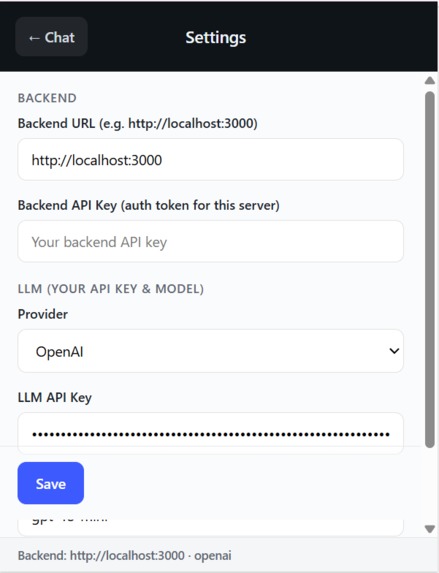 CHAD Extension – screenshot 4