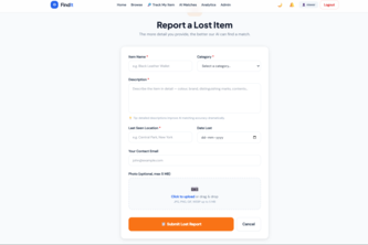Smart AI Lost & Found System