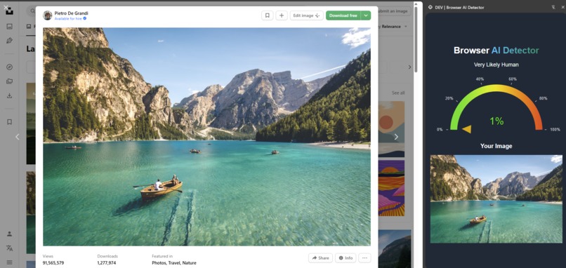 AI Detection Browser Extension – screenshot 5
