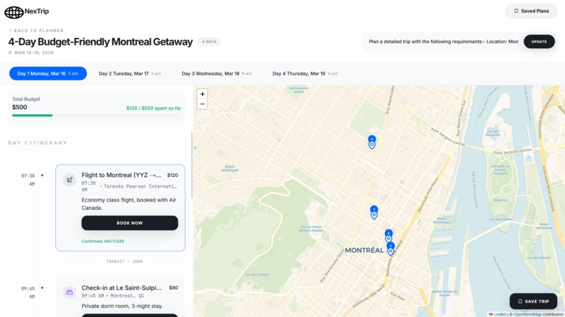 NexTrip – screenshot 5