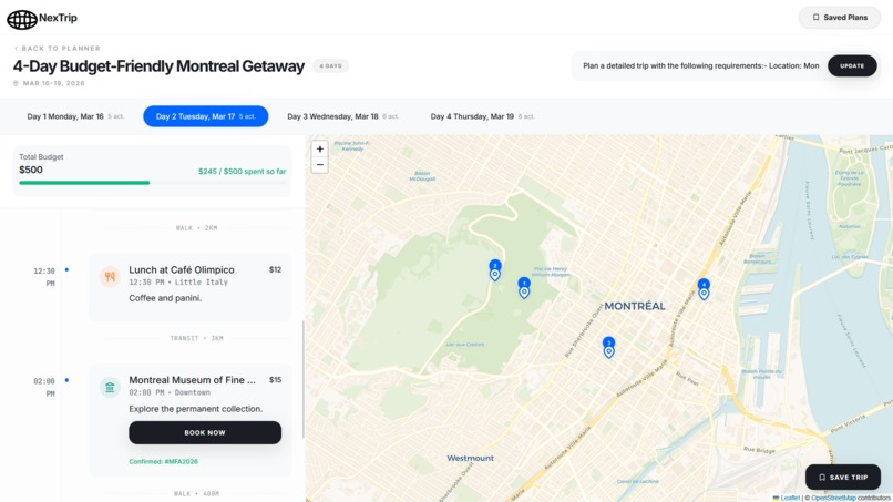 NexTrip – screenshot 6