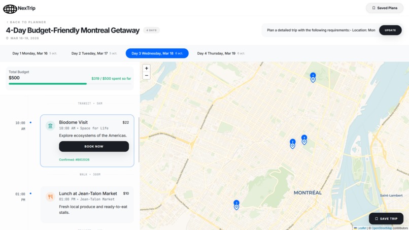 NexTrip – screenshot 7