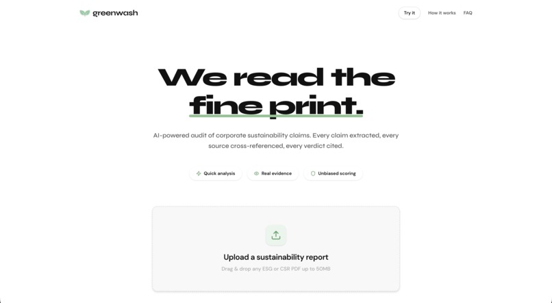 greenwash – screenshot 1