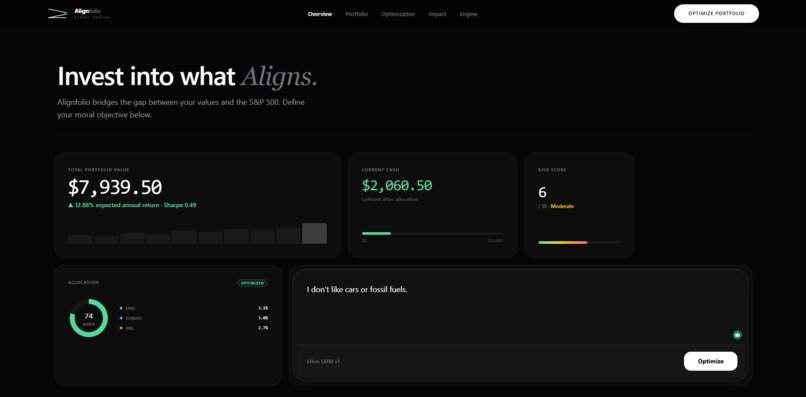 Alignfolio – screenshot 1
