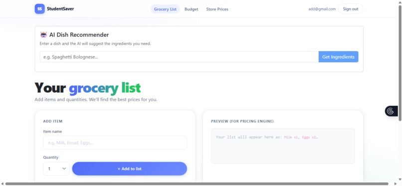 StudentSaver – screenshot 1