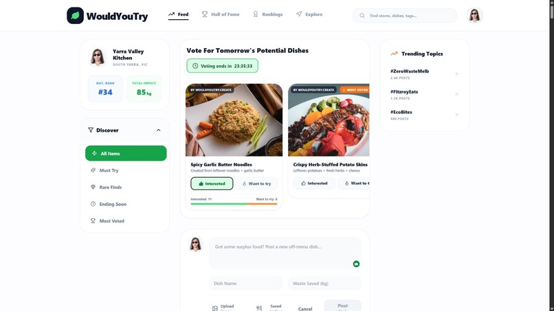 WouldYouTry – screenshot 1