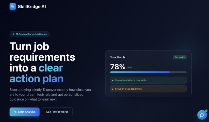 SkillBridge AI – screenshot 1