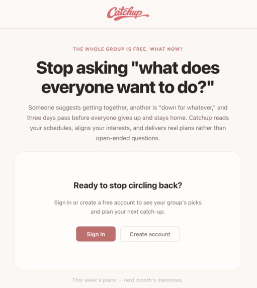 CatchUp – screenshot 1