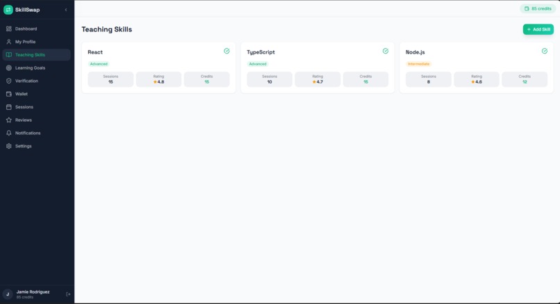 SkillSwap – screenshot 1