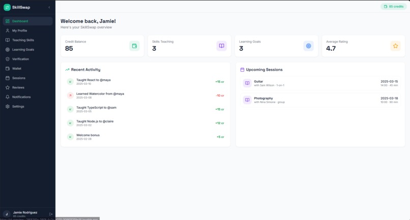 SkillSwap – screenshot 3