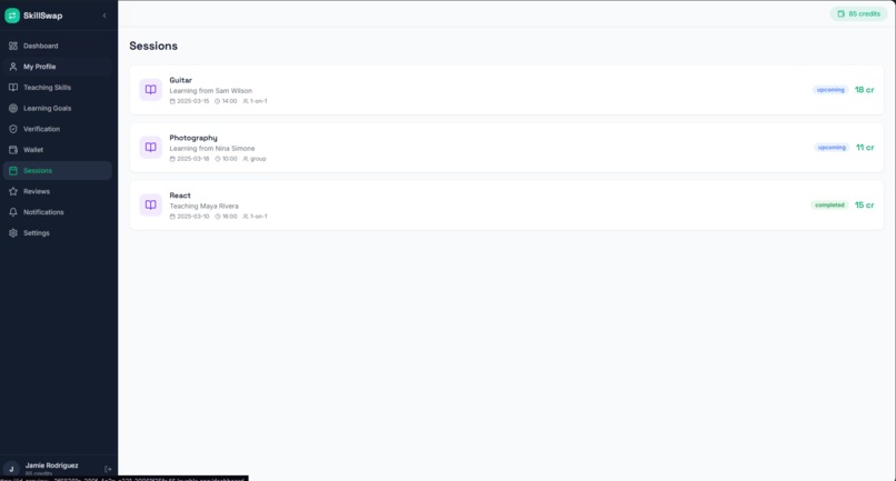SkillSwap – screenshot 4