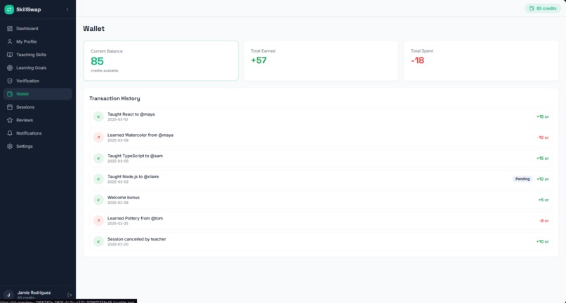 SkillSwap – screenshot 5