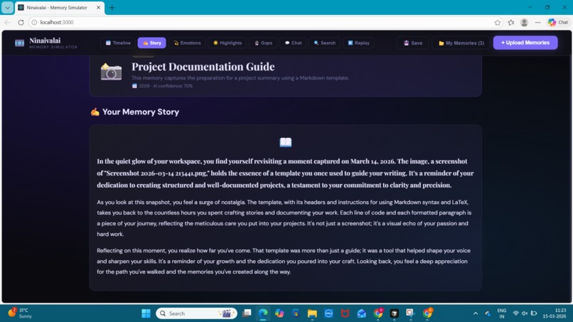 Ninaivalai - AI Memory Wave Simulator – screenshot 7