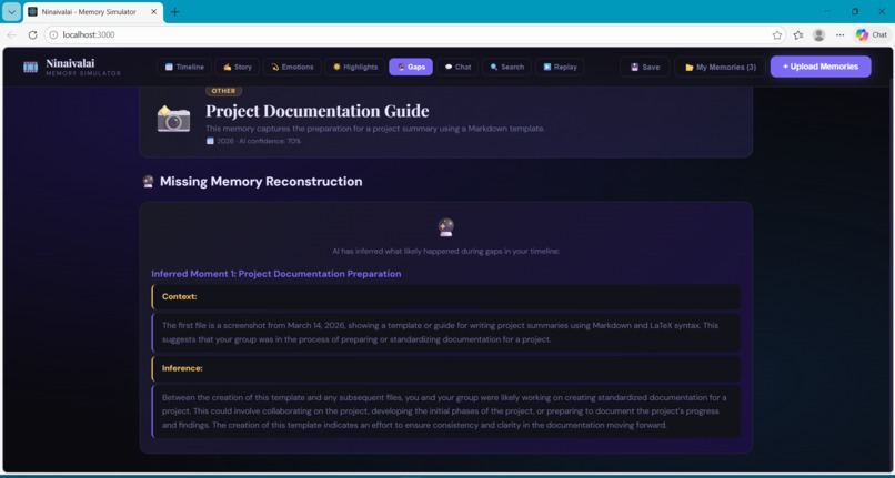 Ninaivalai - AI Memory Wave Simulator – screenshot 9