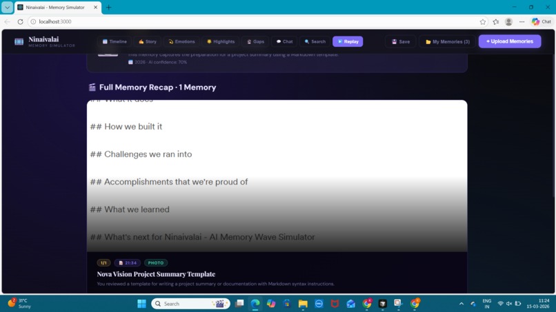 Ninaivalai - AI Memory Wave Simulator – screenshot 11