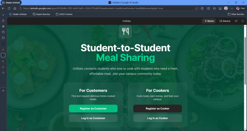 Uni Eats – screenshot 2