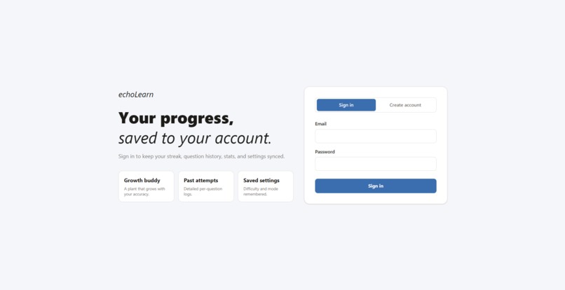 EchoLearn – screenshot 2