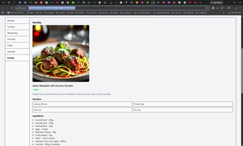 Family Table – screenshot 2