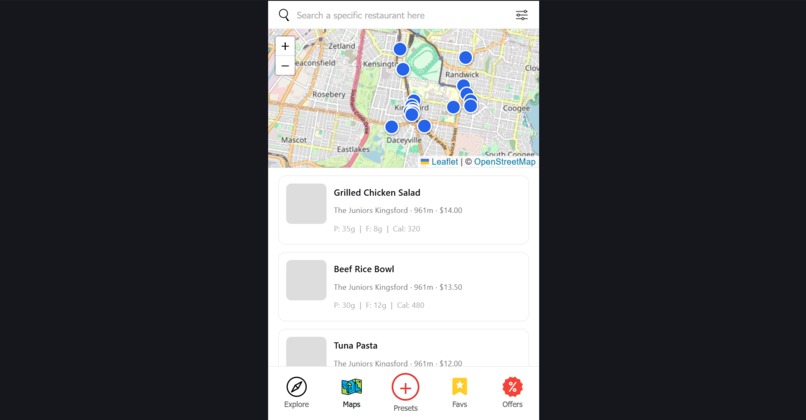 Food MacroMap – screenshot 1