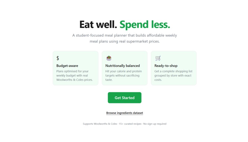 BudgetBite – screenshot 2