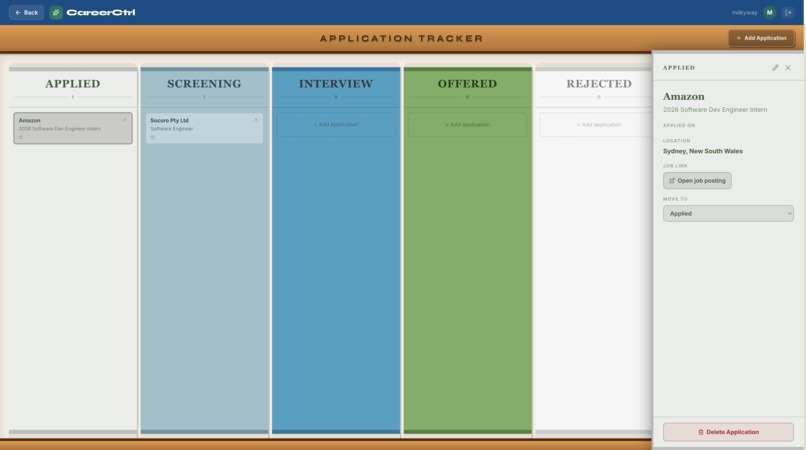CareerCtrl! – screenshot 1