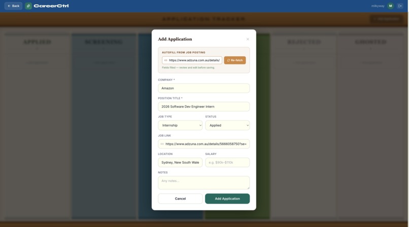 CareerCtrl! – screenshot 3