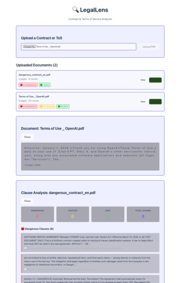 LegalLens – screenshot 1