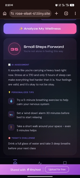 MindCheck– Daily AI Wellness Companion – screenshot 2