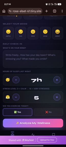 MindCheck– Daily AI Wellness Companion – screenshot 3