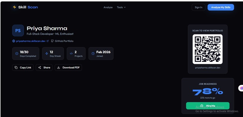 SkillScan — AI Career Gap Analyzer for Students – screenshot 3