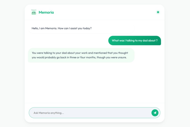 Project Memoria: The Dementia Assistant – screenshot 2