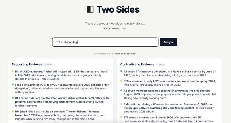 Two Sides – screenshot 1