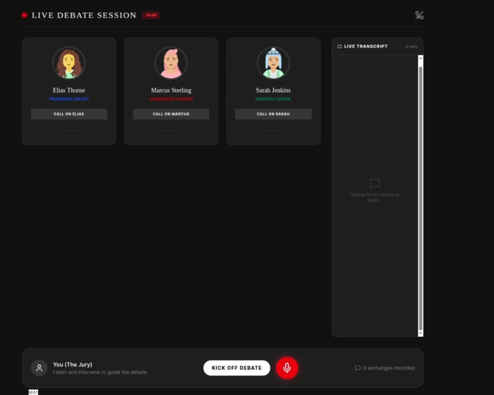 NewsPrism - Live Debating Agentic Perspective for every News – screenshot 3