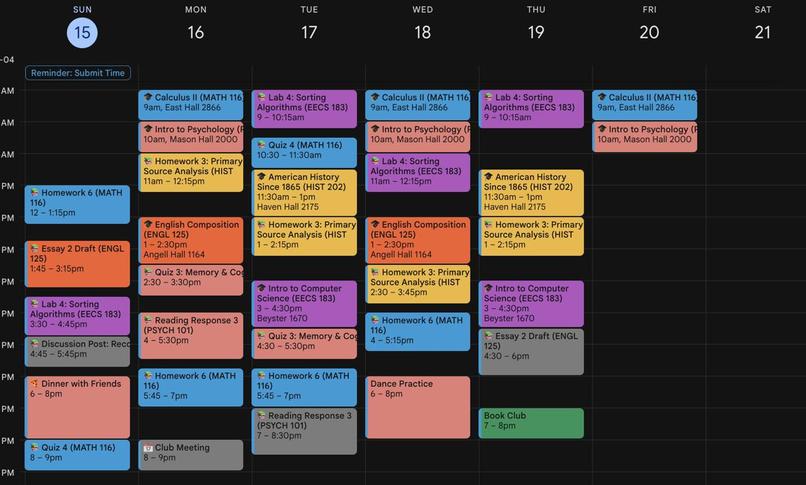 AutoSched – screenshot 1
