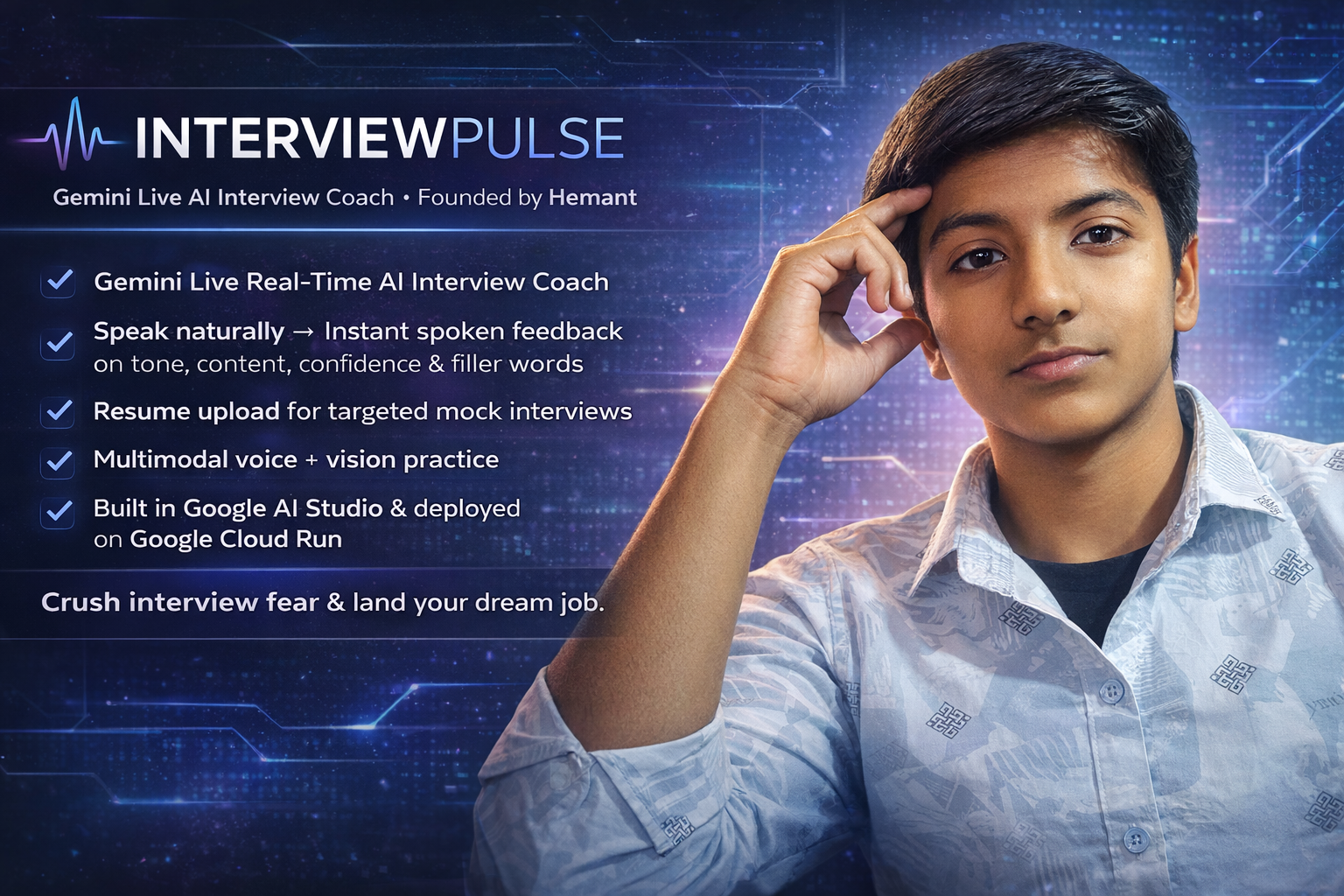 InterviewPulse: Gemini Live – Your Real-Time Interview Coach | Devpost