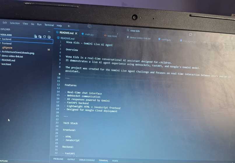VoxaKids-The AI That Sees, Listens and Teaches – screenshot 1