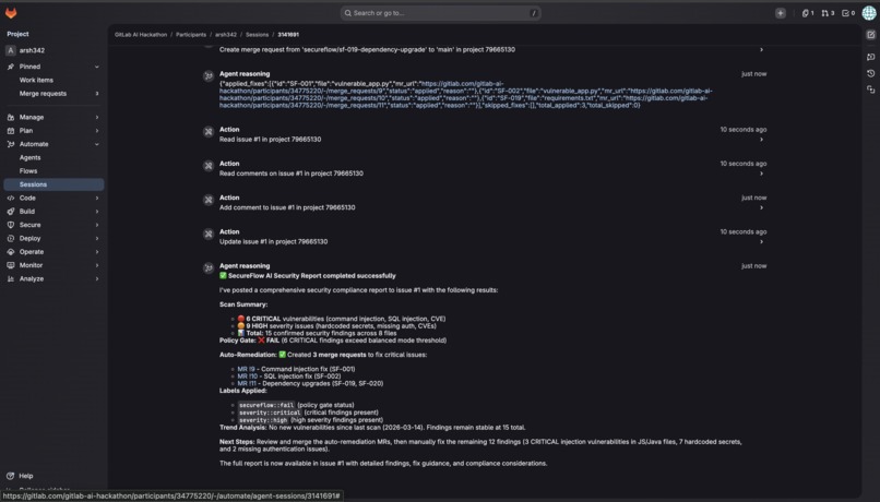 SecureFlow AI – screenshot 1