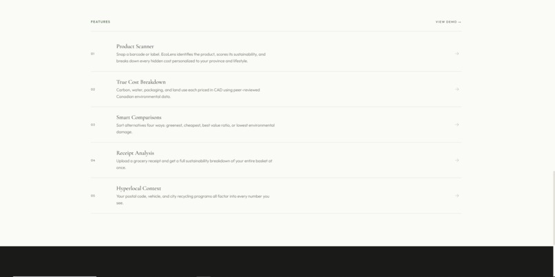 EcoLens – screenshot 1