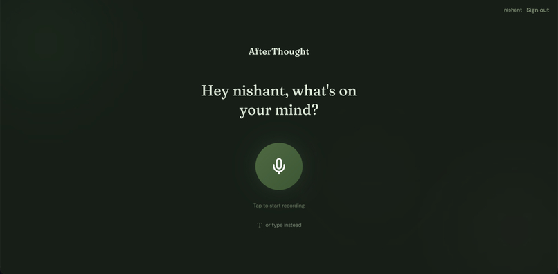 AfterThought – screenshot 1