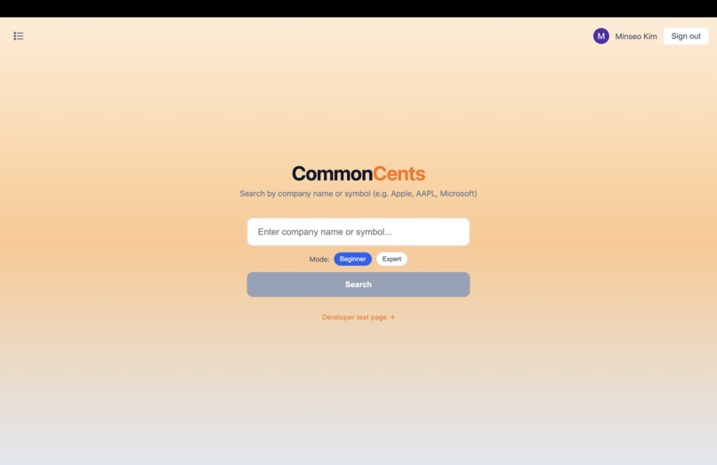 CommonCents  – screenshot 1