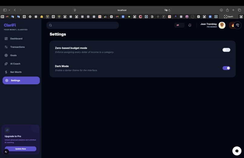 ClariFi – screenshot 2
