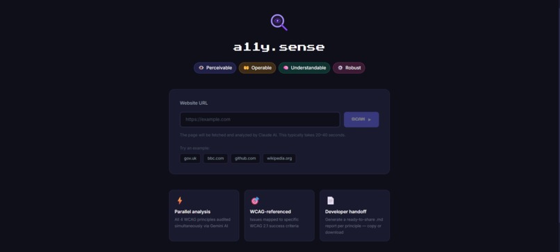 a11y.sense – screenshot 1