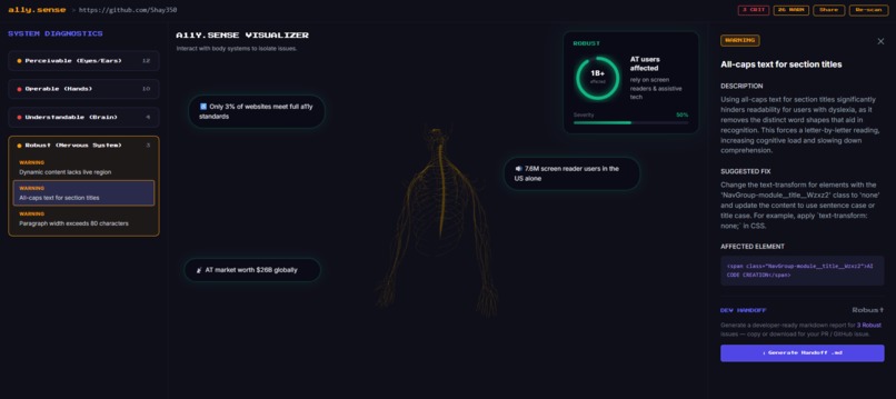 a11y.sense – screenshot 3