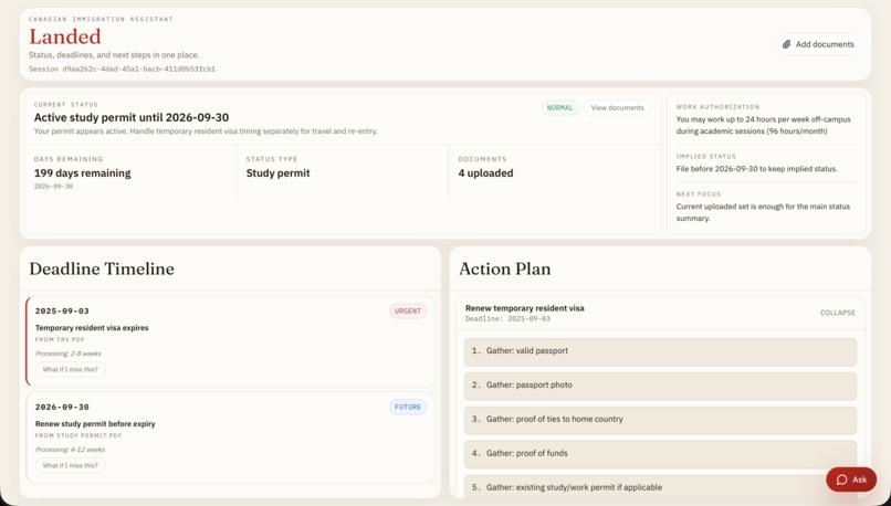 Landed – screenshot 1