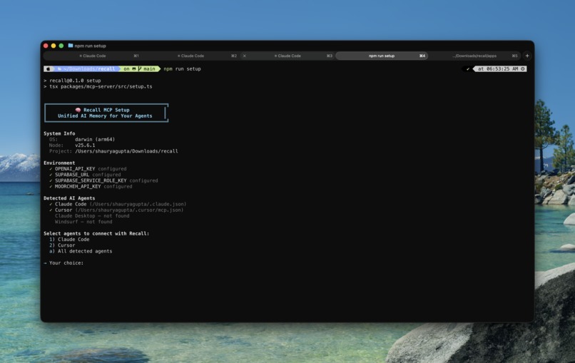 Recall – screenshot 2