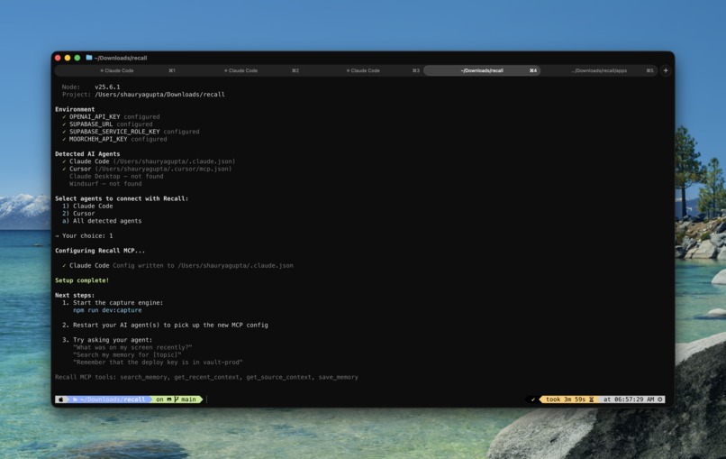 Recall – screenshot 3