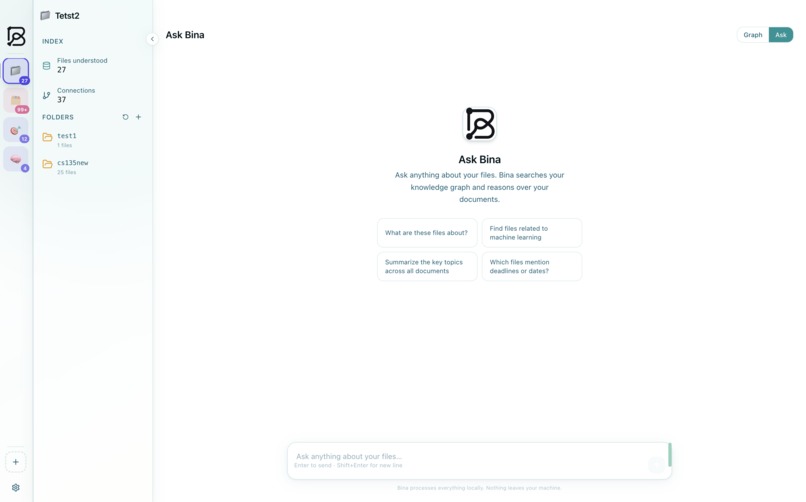 Bina - AI Powered Semantic File Manager – screenshot 3