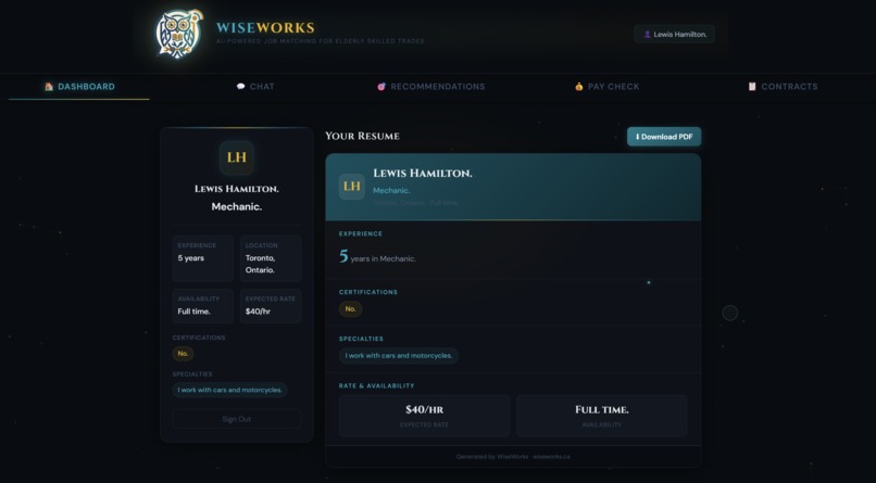 WiseWorks – screenshot 1