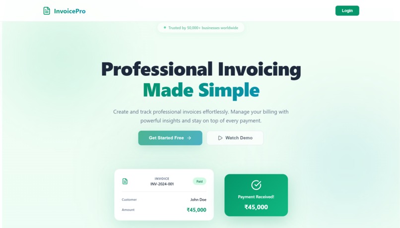 InvoicePro – screenshot 1