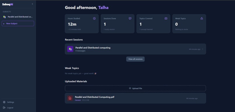 SabaqAI – screenshot 1